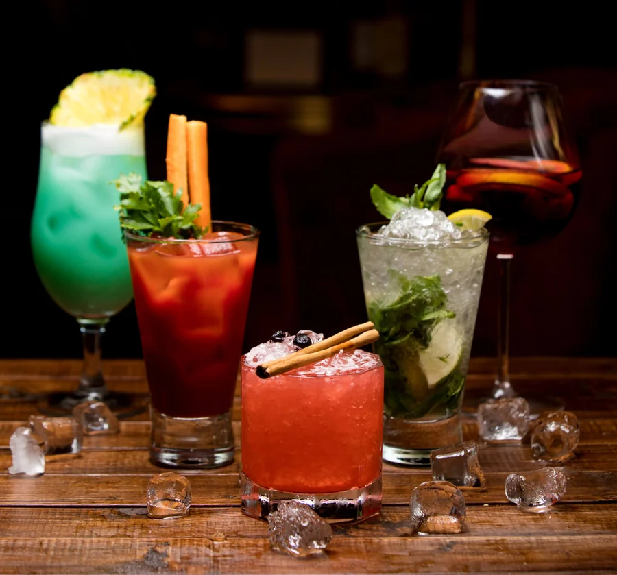 Bang Bang cocktail with strawberry, lemon, and agave